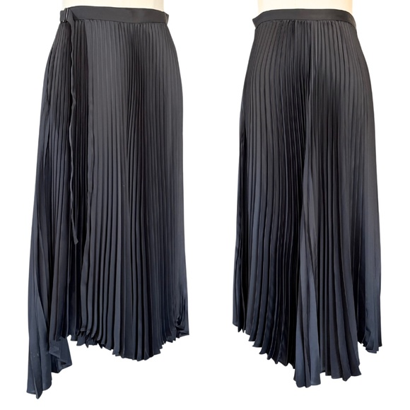 UNIQLO +J | Pleated Wrap Long Skirt — Dark Gray | Jil Sander Collaboration - Picture 2 of 11